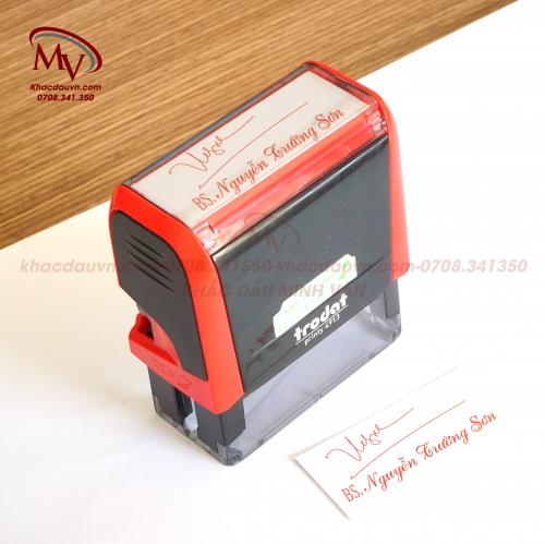 Khắc dấu chữ ký bs Nguyễn Trường Sơn
