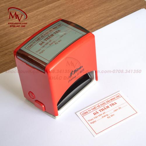 Khắc dấu đã thẩm tra
