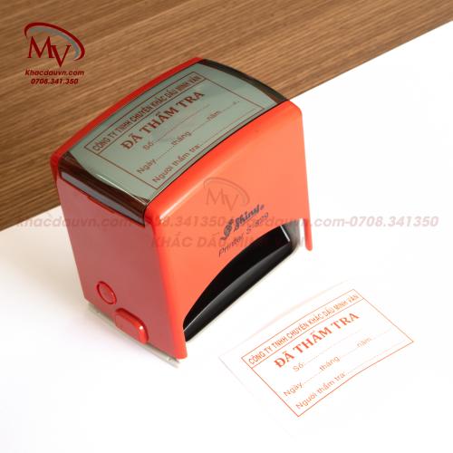 Khắc dấu đã thẩm tra Minh Văn