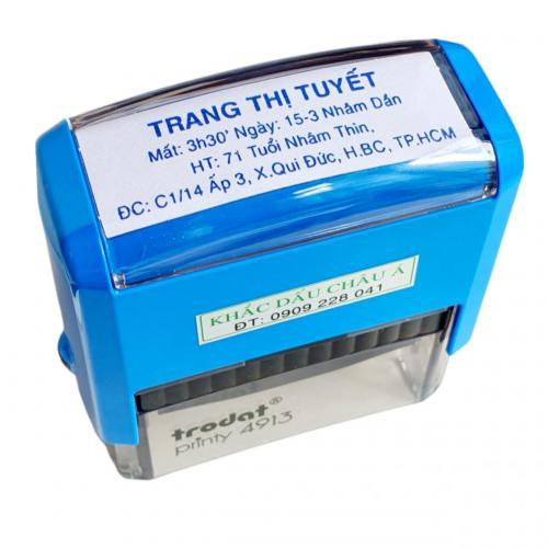 Khắc Con Dấu Tên Tuổi Người Mất Đóng Giấy Tiền Vàng Bạc