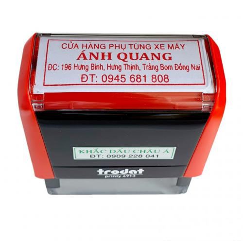 Con Dấu Vuông Cửa Hàng Xe Máy