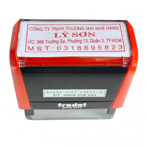Con Dấu Vuông Nhà Hàng